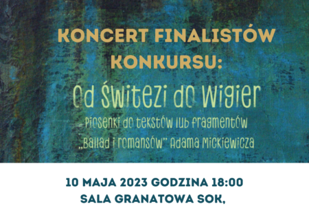 Koncert finalistów konkursu „Od Świtezi do Wigier”